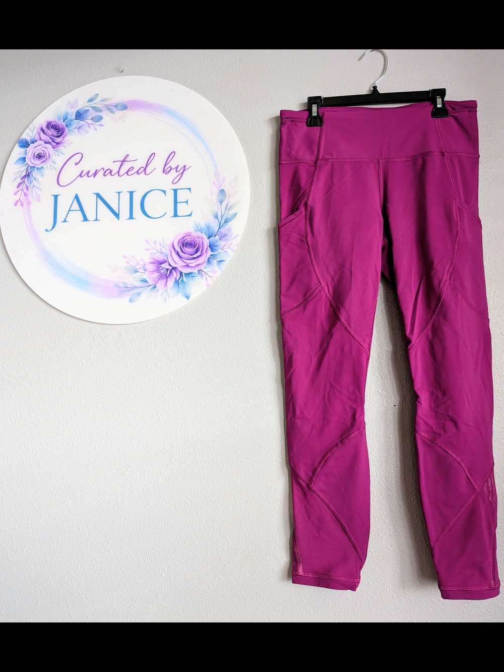 Lululemon | Wunder Under Leggings With Pockets | Magenta Purple | Size 8